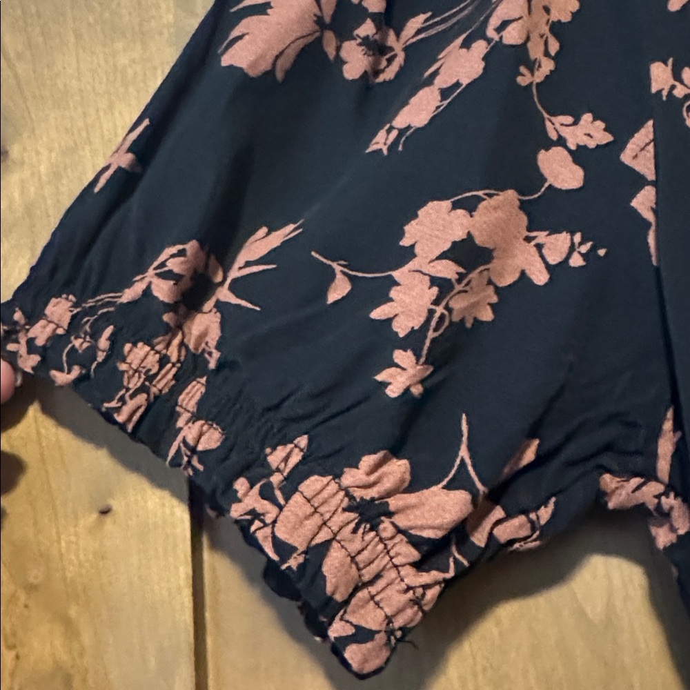 EUC A new day floral Maxi dress Womens M puff sleeve mermaid V Neck career Work - Picture 6 of 13
